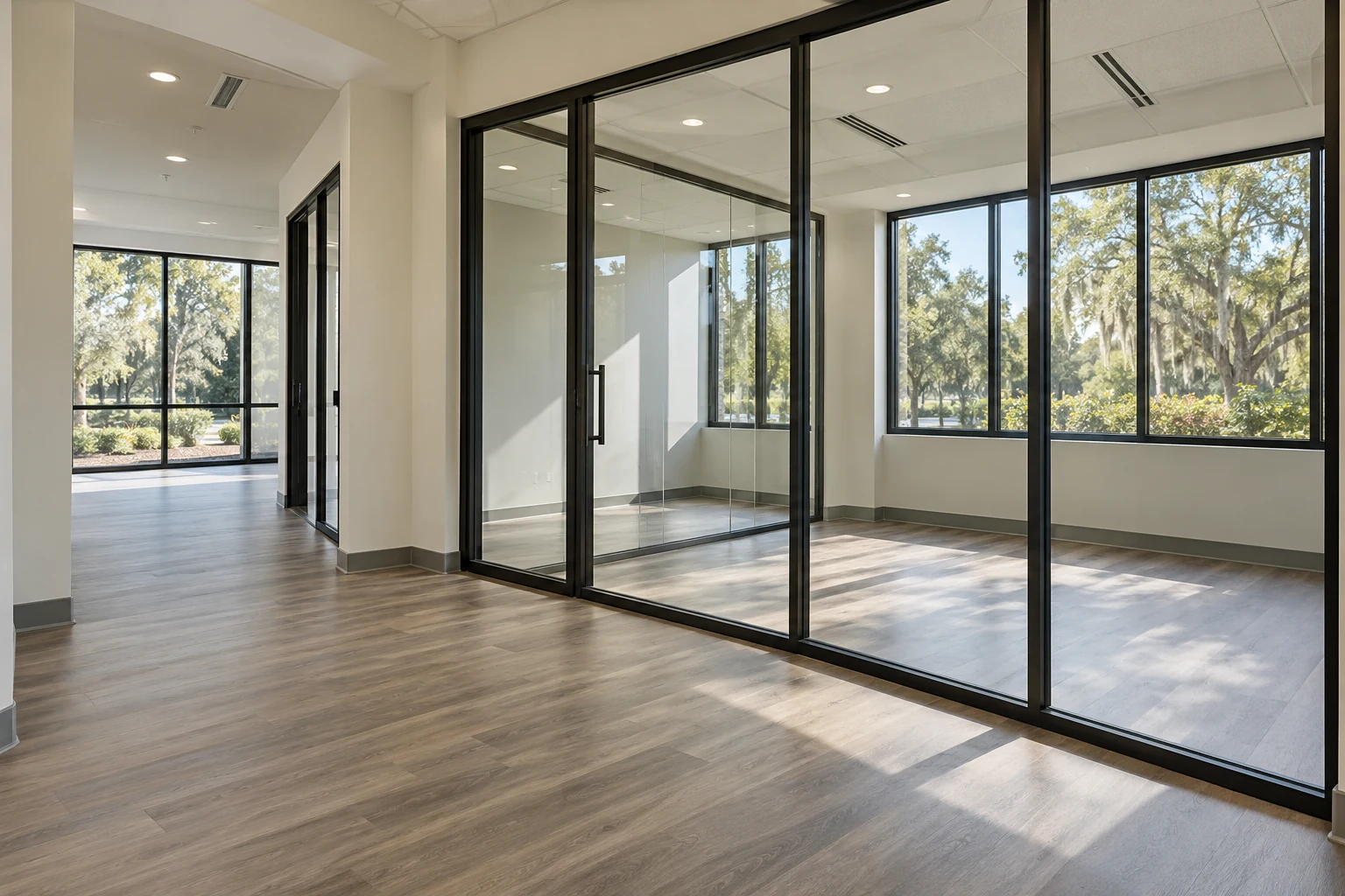Illustrative image of a completed office after renovation